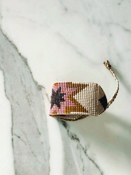 Hazel handwoven Miyuki bead bracelet by Carmen Salvador — view 3