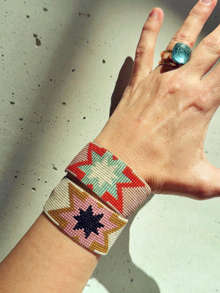 Kos handwoven Miyuki bead bracelet by Carmen Salvador — view 4